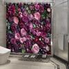 Luxueux Bouquet Floral Rideau de Douche Imperméable pour Décoration de Salle de Bain, Design Artistique Unique, Couleurs Vibrantes, Mode Moderne