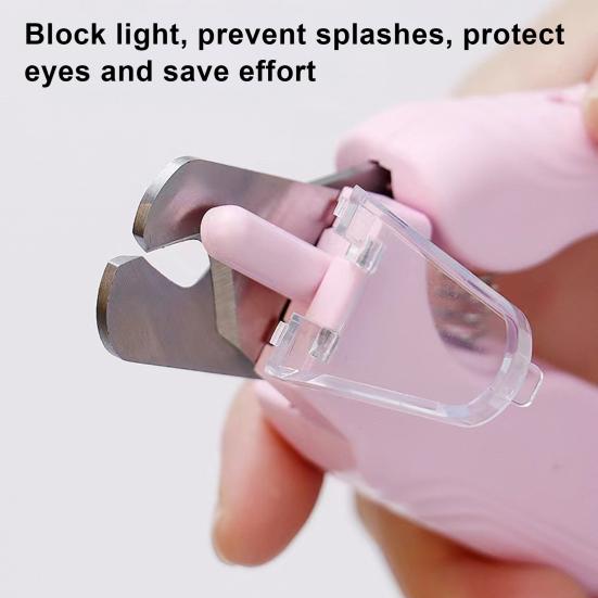Tiernagelschneider mit LED-Licht Wiederaufladbar 2-in-1 Nagelknipser Und