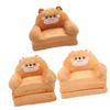 Kids Chair Couch Cartoon Folding Cute Couch Portable Sofa Chair for Home Schools Brown Puppy