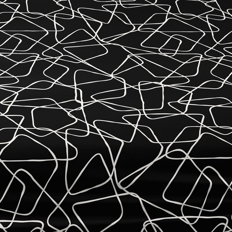 Simple 1 Modern Geometric Trapezoid Printed Matte Bed Sheet, Bedroom Printed Bed Cover, Bedding Excluding Pillowcases