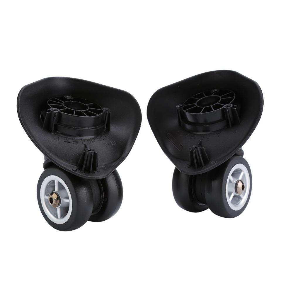 

2 Pcs 360 Degree Rotation Luggage Wheels Replacement Double Row Heavy Duty Swivel Caster Wheels Spinner Wheels Suitcase Repair