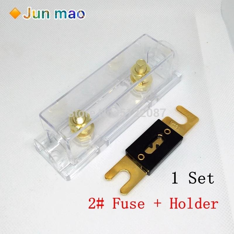 1set ANL Fuse Holder Bolt-on Fuse Automotive Fuse Holders Fusible Link with Fuse 40A 60 80 100 120 225 275 300 400A 450A 500 AMP Fuse Holders1