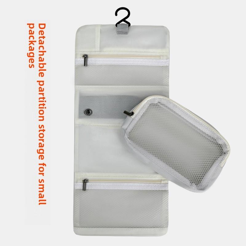 Travel Organizer Bag With Waterproof Layered Compartments For Cosmetics And Toiletries