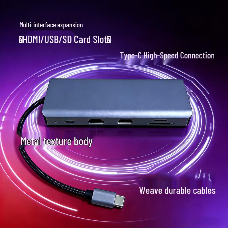 Type-C Multifunctional Hub: USB-C to HDMI & USB 3.0 Docking Station for Monitors