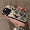 Retro Cat Stars Phone Case for Apple iPhone 17 Air, 16, 15, 14 Pro, 13
