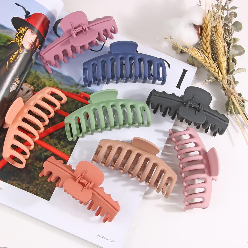 11CM Dragon Bone Hair Claw Clip Matte PS Plastic Hair Claw for Women Girls Non Slip Hair Accessories