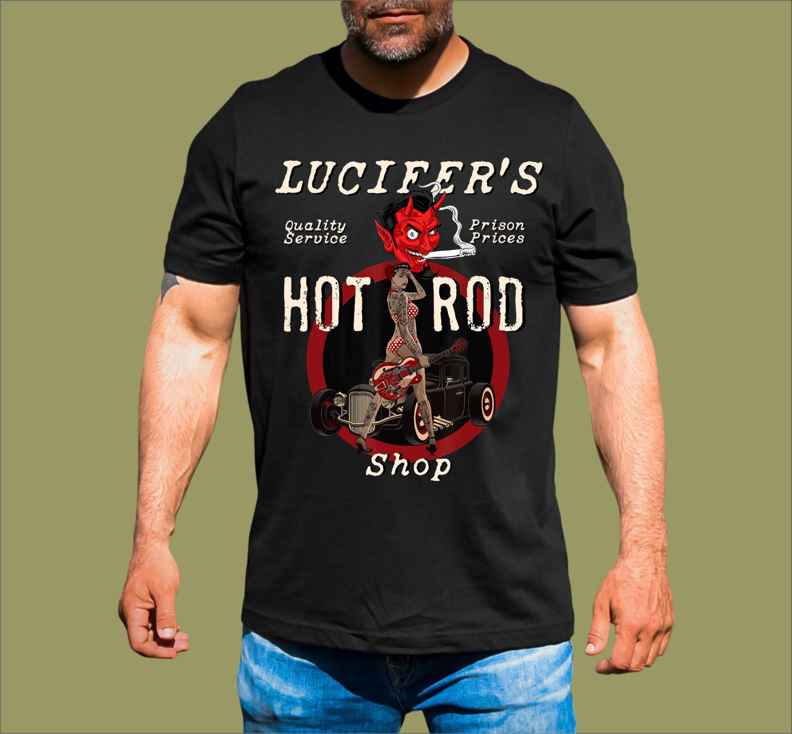 LUCIFERS HOT ROD SHOP T-SHIRT XXXL