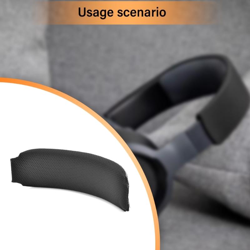 Weiche Schaumstoffe Stirnbandpolster PU Stirnbandpolster für Q200 Kopfhörer Kopfbügelpolster Reduziert Druck, Komfortables Stirnband