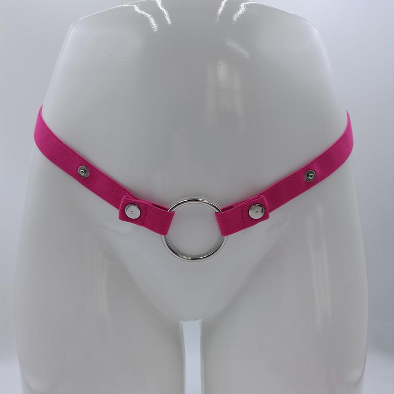 Pink Male Penis Chastity Cage Set Small Bird Chastity Belt With 5 Size Cock Rings and Metal Tube Penis Bondage Slave Man Sex Toy