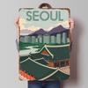 Seoul Cityscape Vintage Travel Metal Poster Custom Wall Art Retro Vintage Tinplate Signs for Man Cave Living Room Decorations