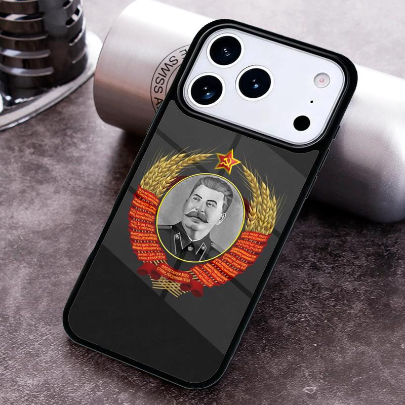Stalin Soviet Union Phone Case For iPhone 17,16e,15,14,13,12,11,Mini,Pro,MAX soft Silicone Cover
