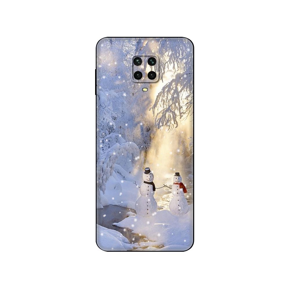Black tpu Case For Xiaomi Redmi 7A 8 8A 9 9A 9C Case Redmi Note 8T 8 Pro T Note 9 9S 9 Pro Case Christmas New Year