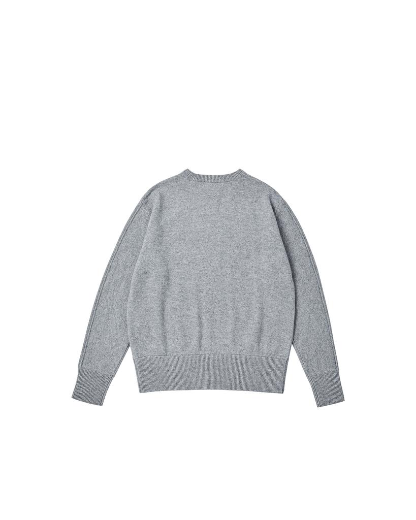 WORTHWHILE MOVEMENT Reverse Sweat Crewneck Sweater (Cool Grey)