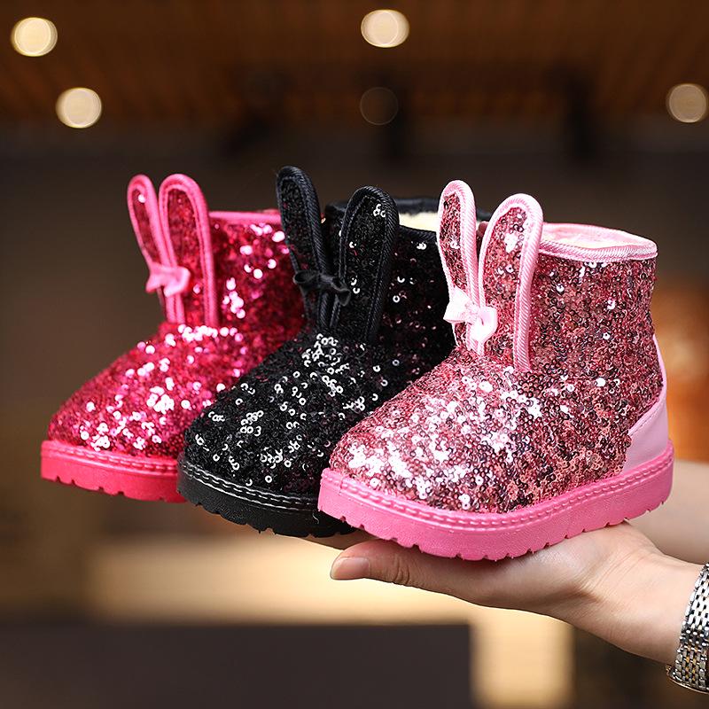 Kids' Snow Boots - Ready-Made Warm Cotton Shoes for Girls and Babies