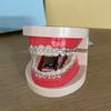 Plastic Denture Shaped Stapler Novelty Prank Mini Stapler Fake Teeth Model Decor  Halloween Gift