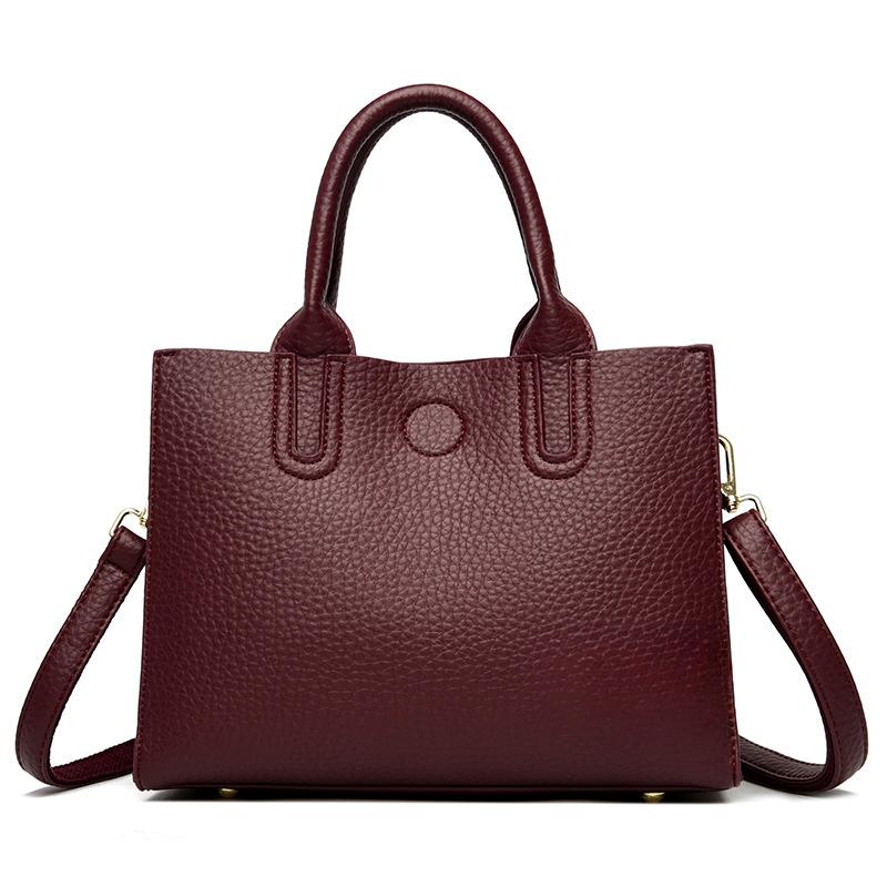 

Сумка из ПУ с узором личи Экологически чистая на водной основе из переработанной кожи С низким содержанием ДМФА Переработанная кожа с узором личи красный