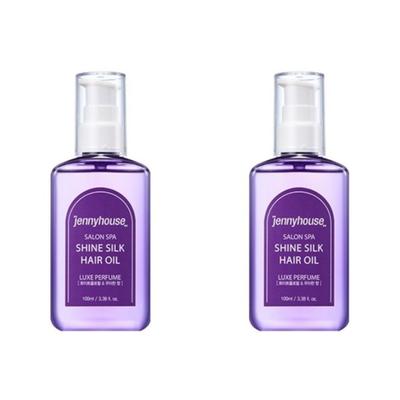 Jennyhouse Salon Spa Huile Capillaire Soie Brillance Parfum Luxe 100ml*2 Pièces