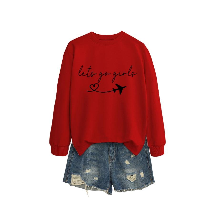 New Creative Fashion Sweatshirt Autumn Women's Sweatshirt Autumn and Winter Women's Thickened Sweatshirt Jacket Winter Large Size Sweatshirt