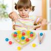 Wooden Childrens Clip Colorful Beads And Shape Matching Board Toy For Focus And Parentchild Interaction