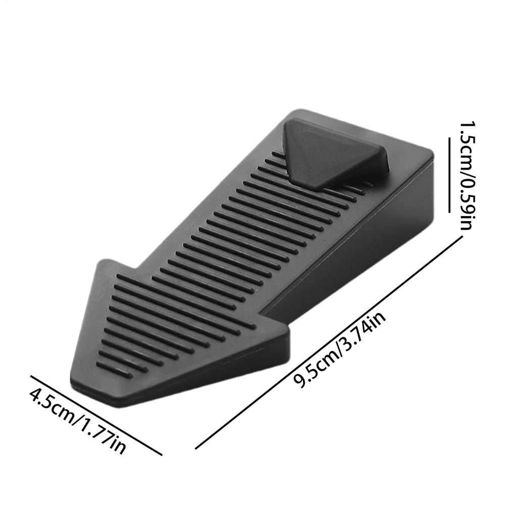 Door Stopper Bottom of Door Anti Slip Rubber Door Stop Wedge Reusable Security Stopper for All Floor Types Home Office