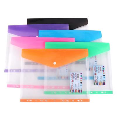 Snap Closure Storage Bag File Bag Test Paper Holder A4 File Folders Document Bag Document Organizer