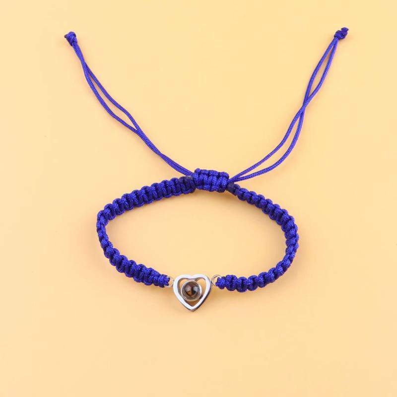 Heart Projection Bracelet: Custom Photo, Unisex Design
