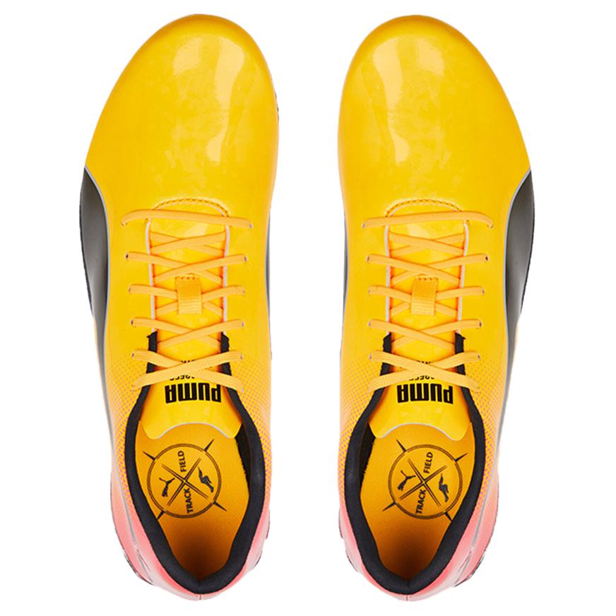 Puma EvoSpeed Electric 13 Sun Stream Sunset Glow Unisex Sneakers Yellow Black 377000-01