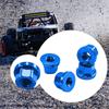 4 M2 Flange Wheel Nuts for 1/30 RC Crawler, Premium Aluminum Alloy Replacement Parts SCX30