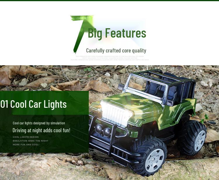 Four-Wheel Drive Remote Control Off-Road Racing Jeep Toy for Kids
