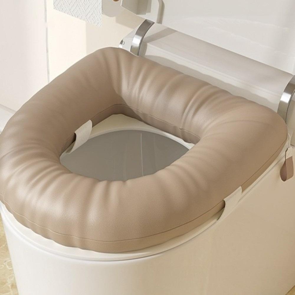 Waterproof Toilet Seat Cushion Height Increasing Leather Toilet Seat Toilet Seat Cover Washroom