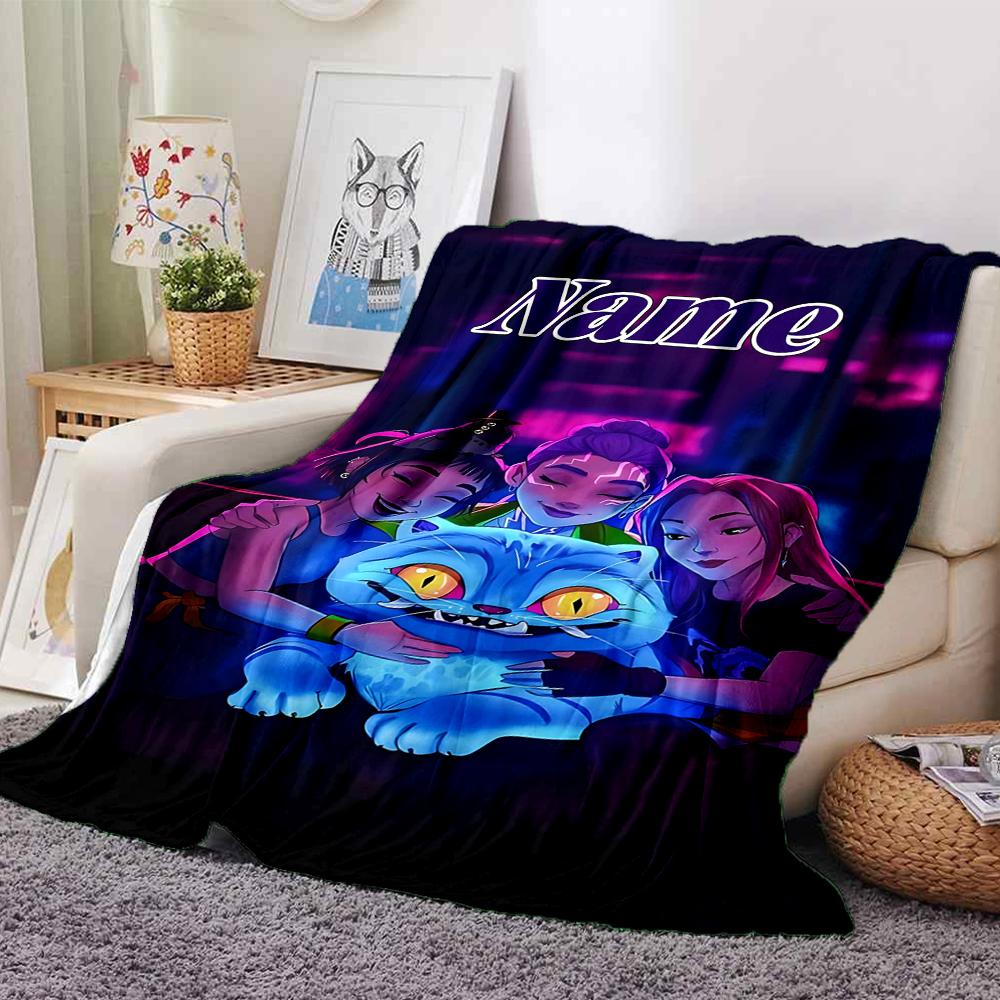 Custom Name Hunter'S Purple Dream Party Blanket For Couch Bed Plush Cozy Fuzzy Blanket Super Soft Warm Blankets For Fall And Winter 0916206