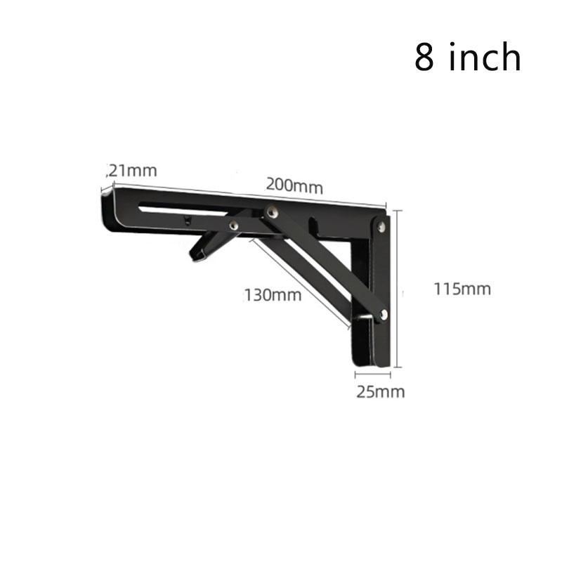 2/1Pcs Multiple Sizes Triangle Folding Angle Bracket Heavy Support Adjustable Wall Shelves Mounted Table Shelves Home Hardware