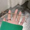 Fashion Polygon Frame Myopia Glasses Classic Vintage Anti-blue Light Eyeglasses Women Men Minus Diopter Eyewear