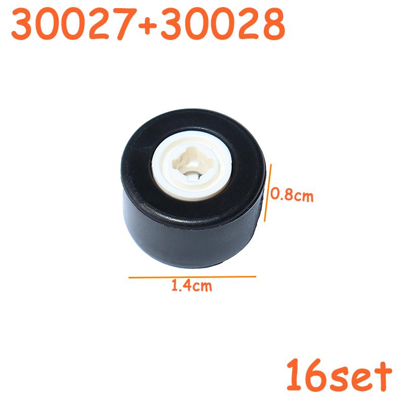 Tire Wheel Cross Hole Set Car Truck Wheels Hub Technical Bricks MOC Motorcycle Tyre & Rim Construction Building Blocks