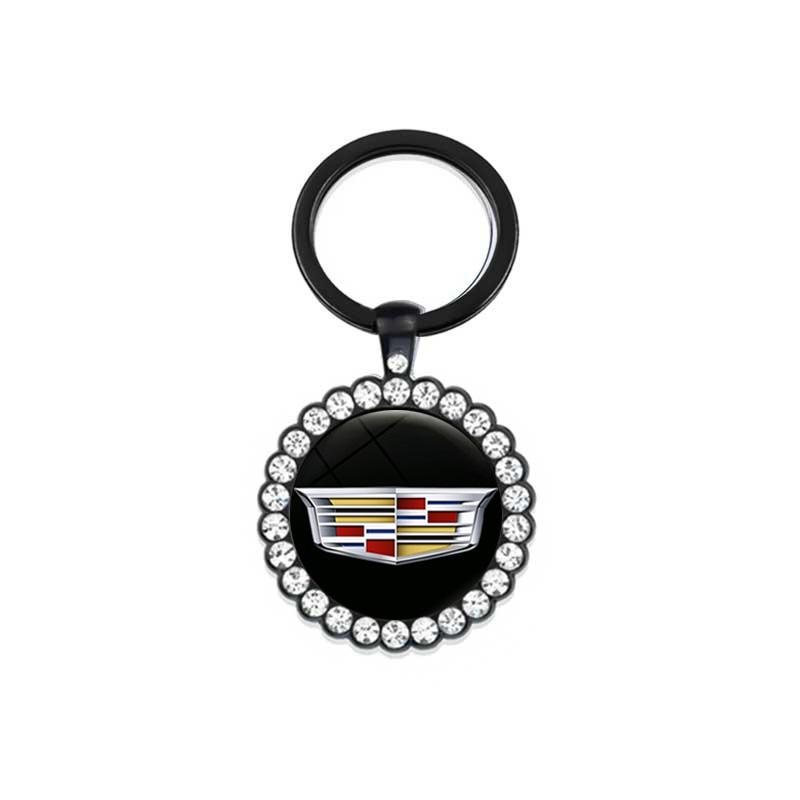 

For Cadillac ATS BLS CT4 CT5 CT6 CTS ESCALADE SLR SRX STS XT4 XT5 XT6 XTS Fashion Car Emblem Keychain Alloy Key Ring Accessories чёрный