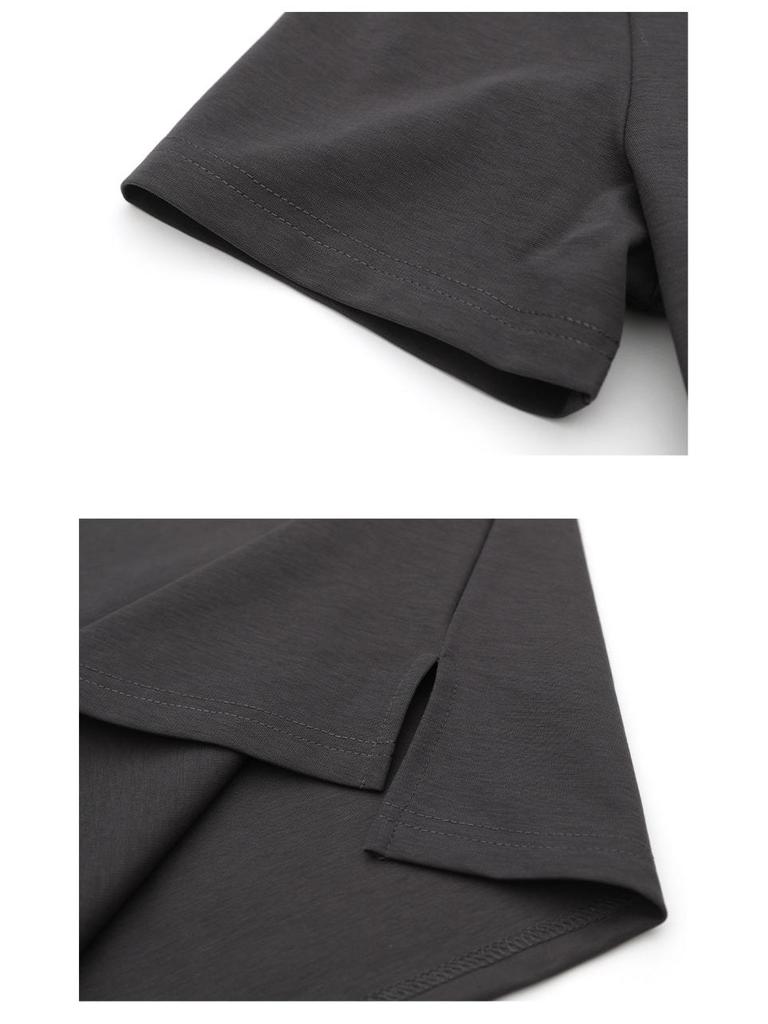 Sommer Damen Übergröße Casual Rundhals T-Shirt - Modisch Kurzarm für Mütter mittleren Alters