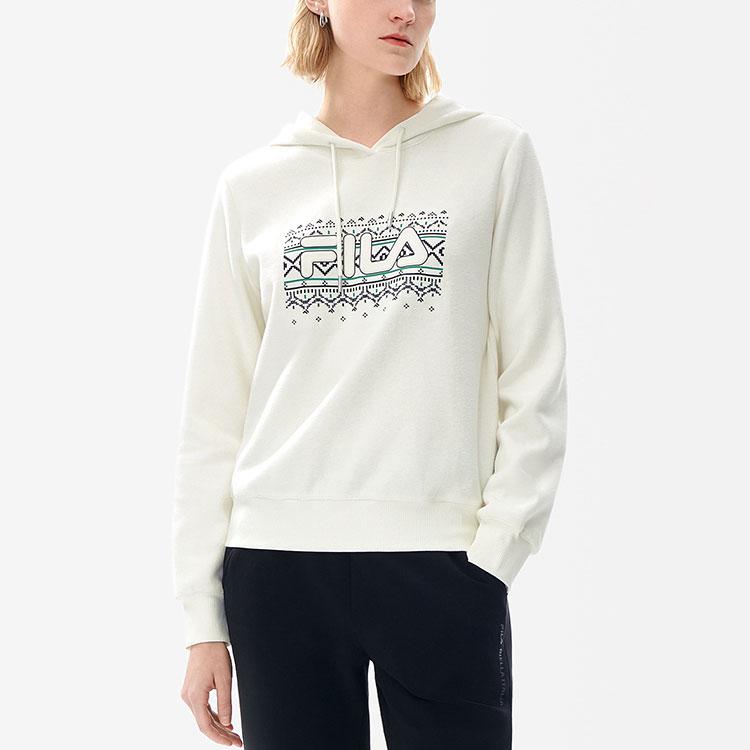 New FILA Sweatshirt Women's Cloud White F11W247201FWT