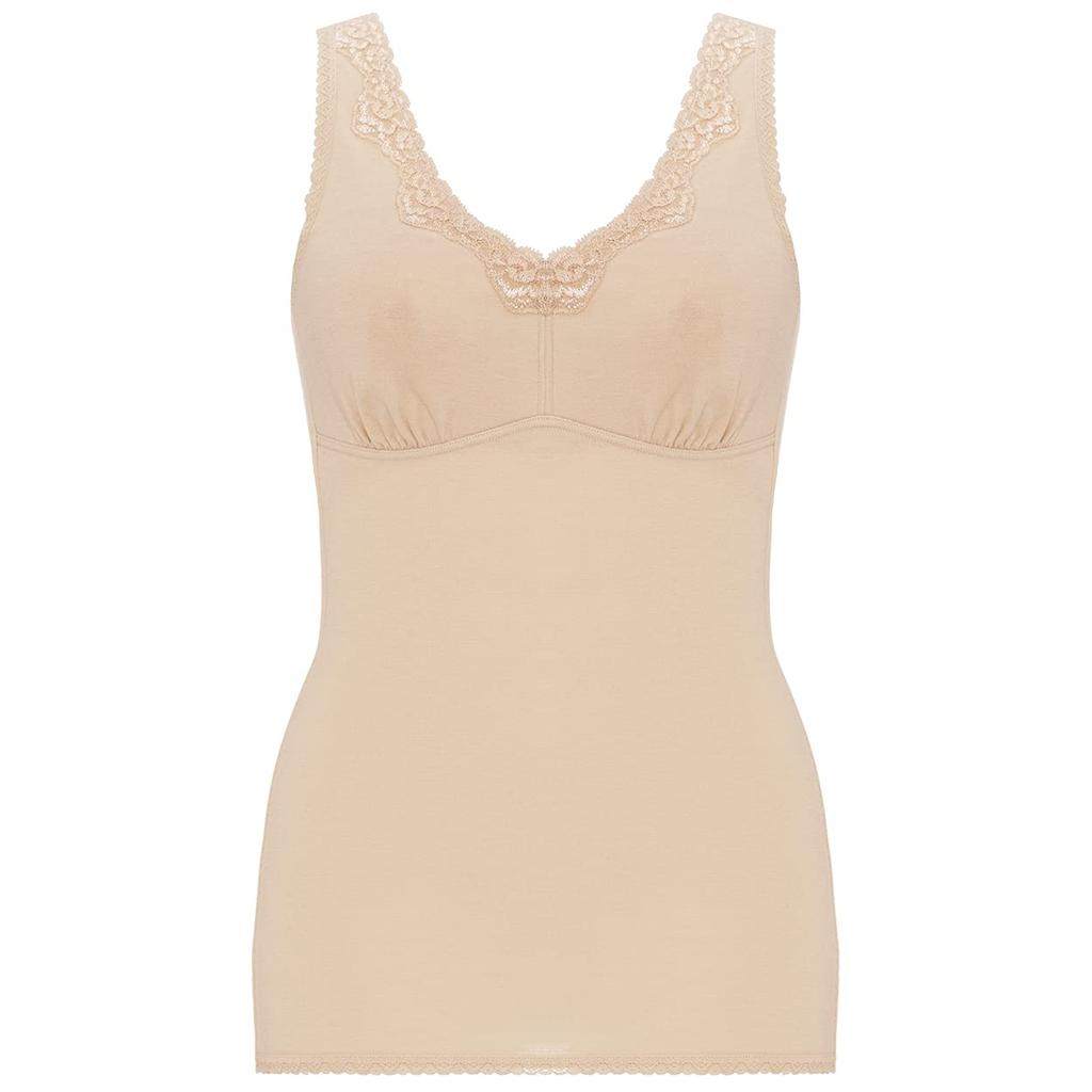 Triumph Soft Innerwear with Sleeveless Top Size L Cups, 5140, Beige,