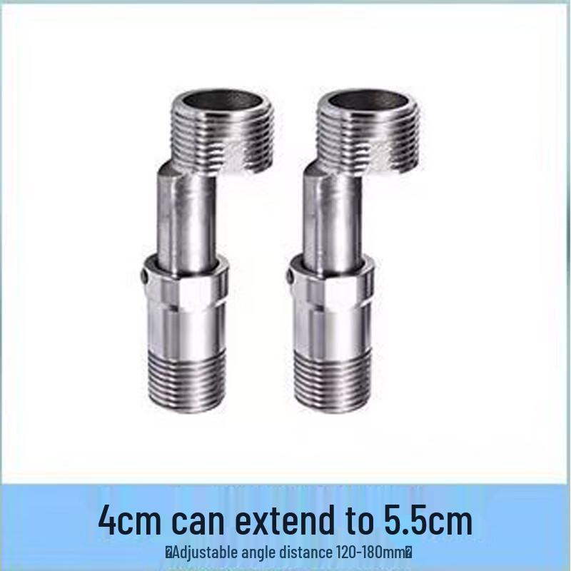 304 Stainless Steel Adjustable Shower Faucet Elbow Connector
