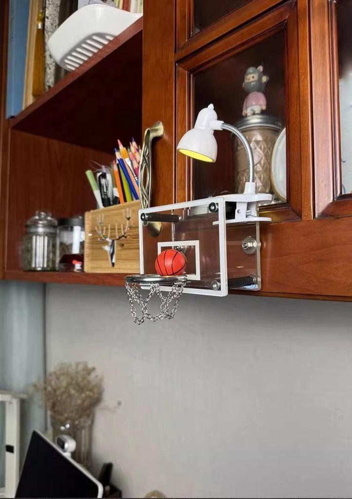 Mini Basketball Hoop Night Light Ornament - Perfect Stress Relief Gift for Boys, Kids & Boyfriend's Birthday or Graduation