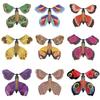 10Pcs Random Color Magic Flying Butterfly Wind Up Toy Bookmark Colorful Butterfly Simulation Christmas Party Surprise Gift