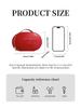 Dior Red Glossy Cosmetic Bag with Handle, Portable Travel Makeup Organizer