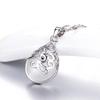 Weihua Silver-Plated Moonlight Cat's Eye Stone Love Pendant Necklace for Women