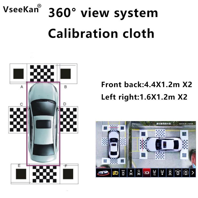 Automatyczne uzupełnianie Kalibracyjna ściereczka do systemu obrazu panoramicznego 360° w samochodzie ściereczka do debugowania