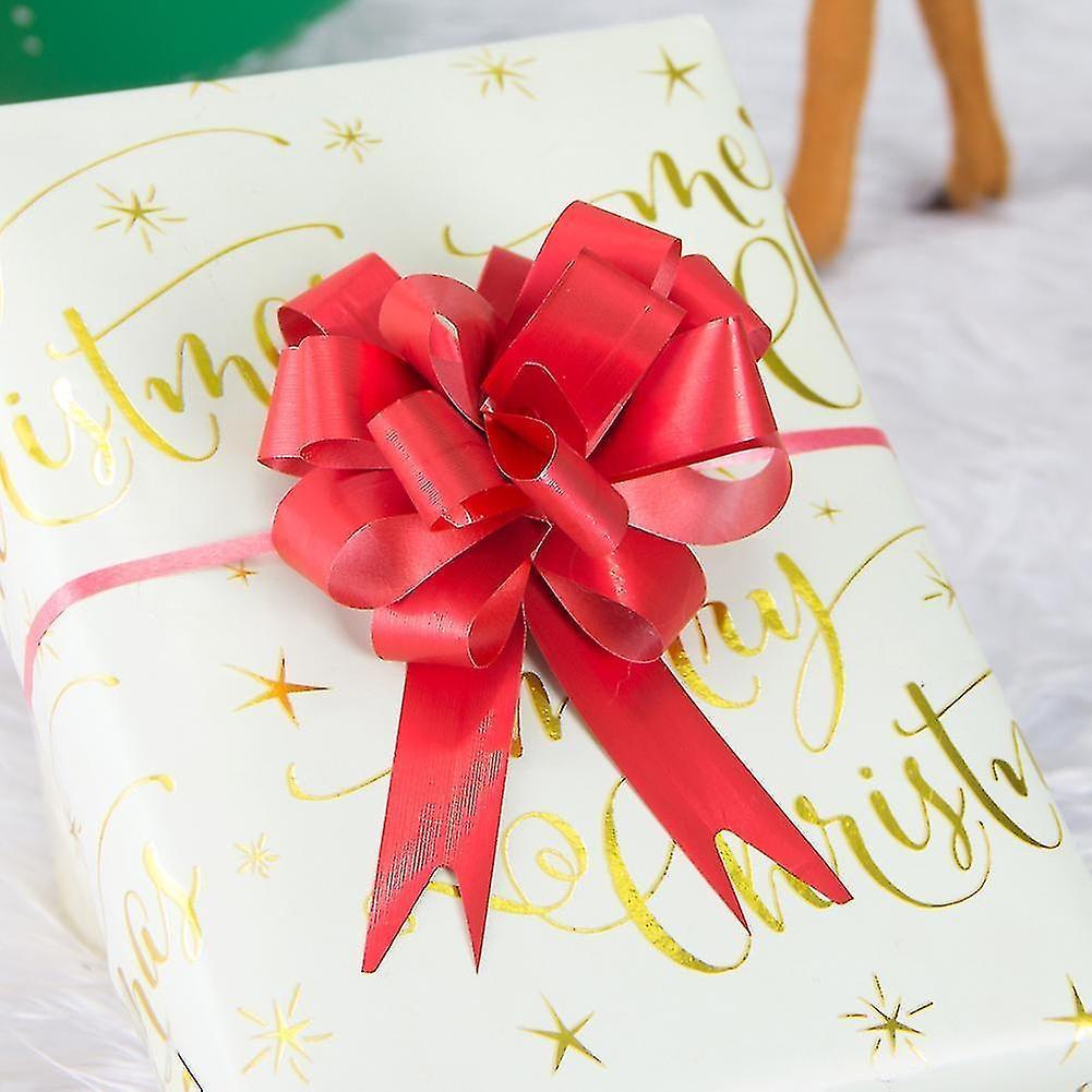 50 Pieces Of Large Christmas Draw Bow Gift Box For Gift Packaging, Christmas, Wedding, Valentine's D