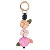 Yousheng Keychain Pendant Imitation Leather Camellia Design Key Chain with Lobster Clasp Bag Charm Backpack Pendant