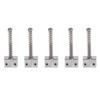 5PCS Spring Screws String Saddles Metal Electric Bass Bridge Saddles  Bass Electric Guitar Kits