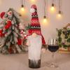 Christmas Knitted Beanie Gnome with Pom-pom & Candy Cane Kerosene Lamp