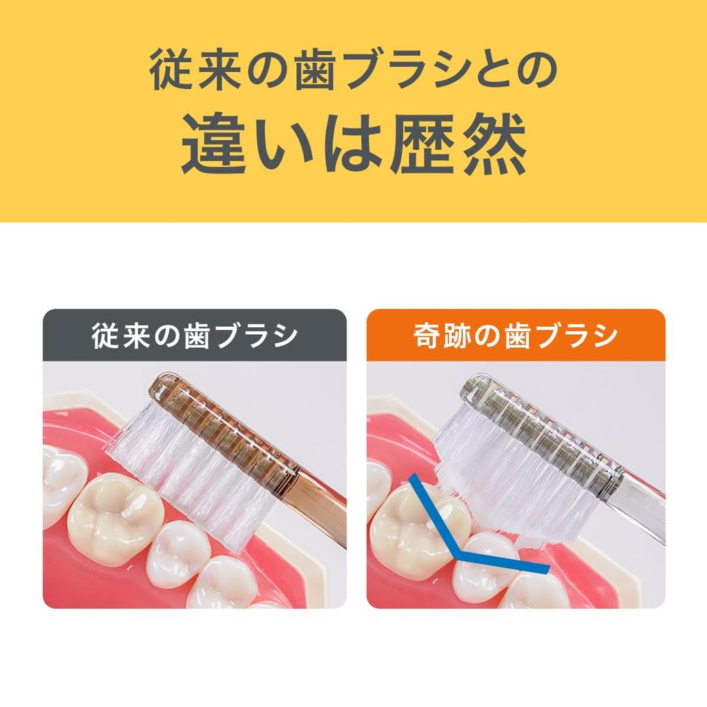 Miracle Toothbrush: Removes Dirt with Just a Swipe, Adult Clear Black, Set of 3 [Authentic] [Official]