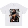 Stilvolles schwarzes Baumwoll-T-Shirt mit James Harden Brooklyn Nets Ära Vintage Basketball Grafik für Damen und Herren